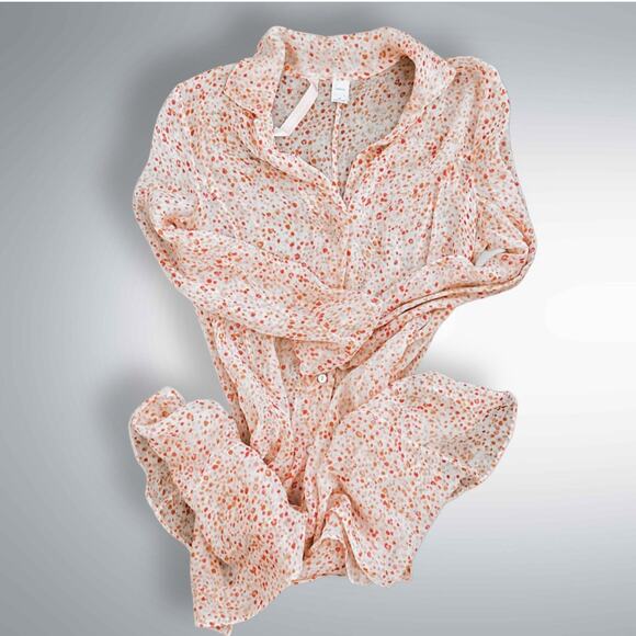 90s Victoria’s Secret Silk Sheer Negligee Dress – Button Front, XS - Picture 2 of 8